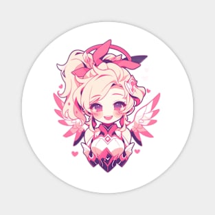 Chibi Pink Mercy Magnet